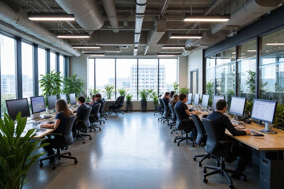 FinLogic Systems office workspace