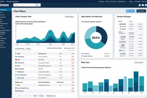 Financial software features visualization