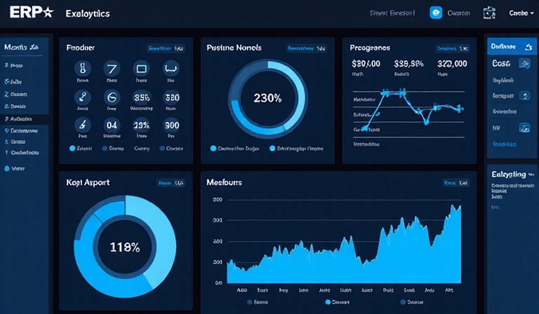 Custom ERP solutions dashboard